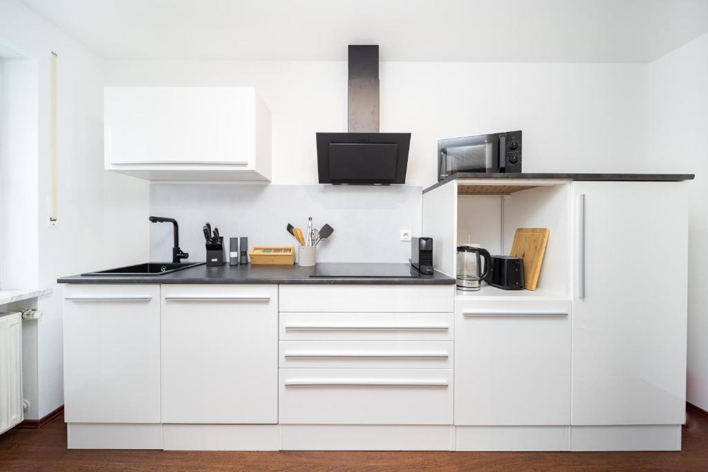 Kuchyň nebo kuchyňský kout v ubytování LaDolceVita - 100m2 Apartment in Zentraler Lage