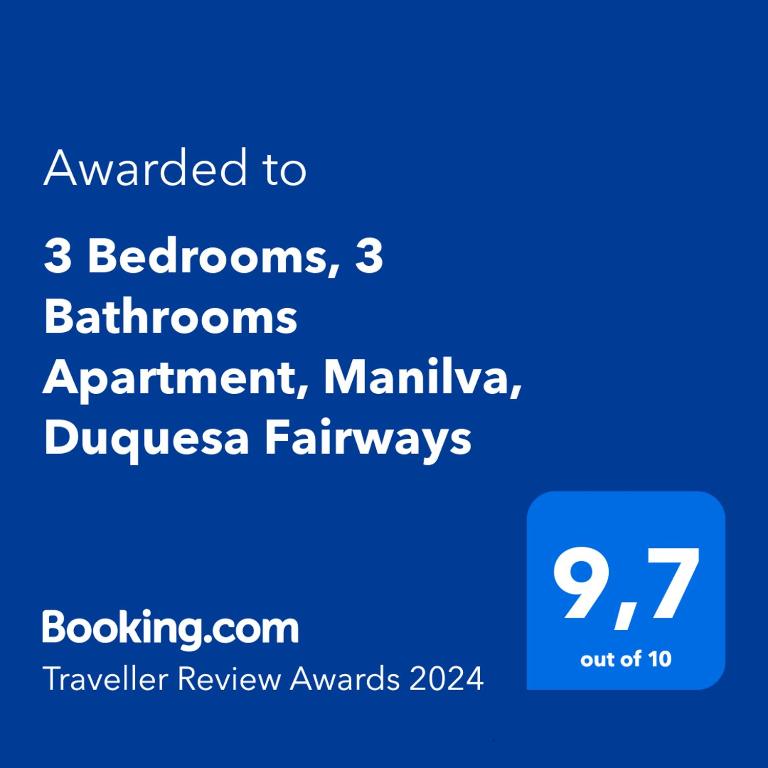 Certyfikat, podpis lub inny dokument wystawiony w obiekcie Apartment Costa del Sol, Manilva, Duquesa