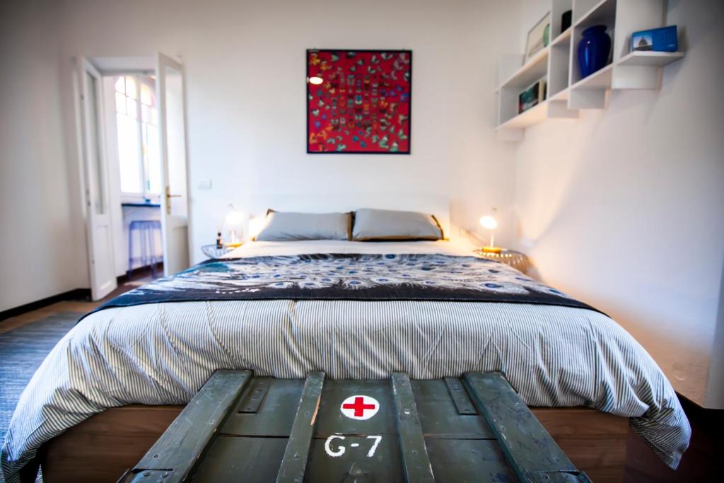 Postel nebo postele na pokoji v ubytování Letitino