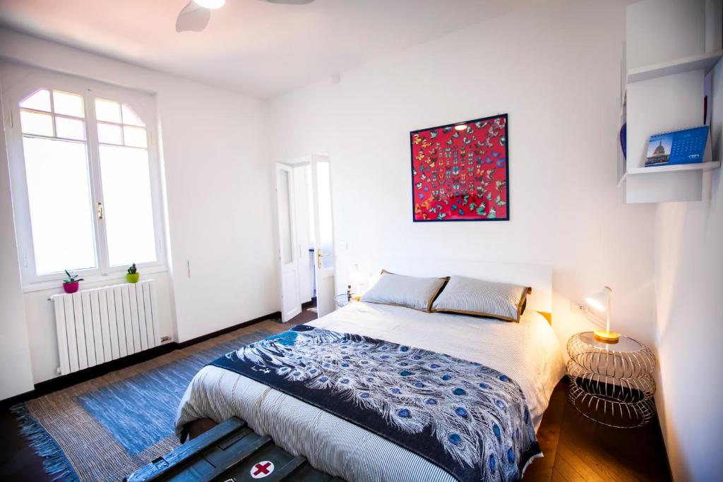 Postel nebo postele na pokoji v ubytování Letitino