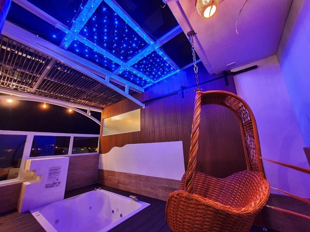 Posezení v ubytování Inn巷文創旅店 Inn siang B&B-墾丁夢幻島