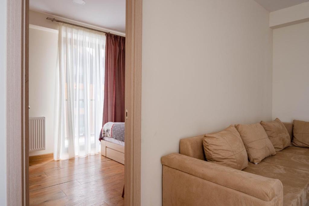 Posezení v ubytování 2-room apartment New Gudauri F1