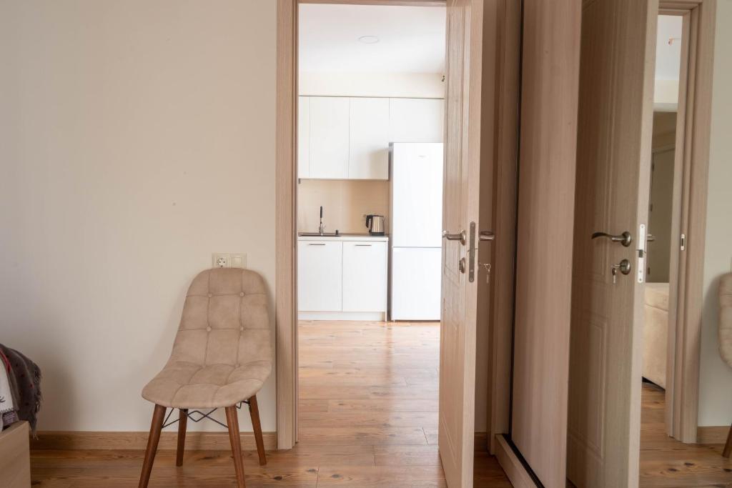 Kuchyň nebo kuchyňský kout v ubytování 2-room apartment New Gudauri F1