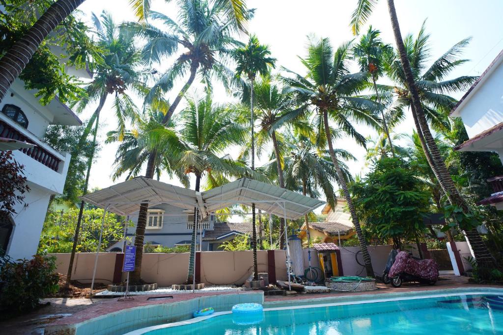 Majoituspaikassa Ritchita Beach way Calangute tai sen lähellä sijaitseva uima-allas