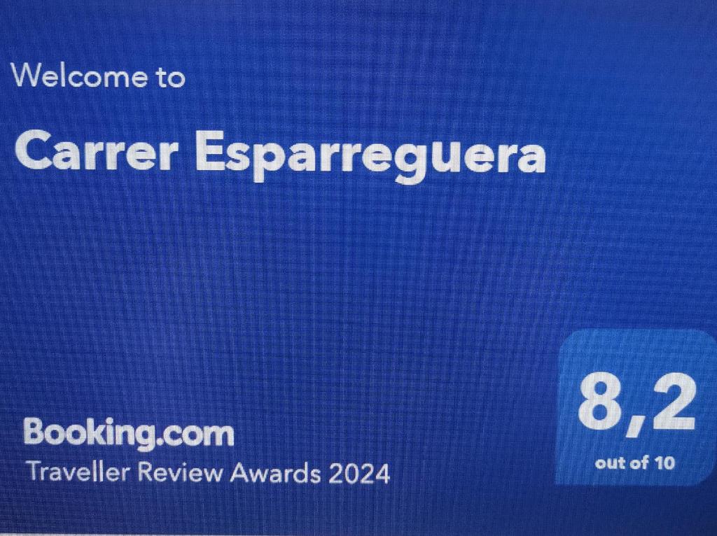 a screenshot of a cell phone screen with the text welcome to carrer esper at Carrer Esparreguera in Olot
