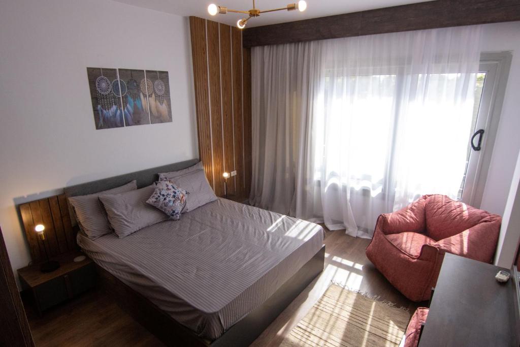 Postel nebo postele na pokoji v ubytování Luxurious NEW CAIRO Mirage City 1 BRD Apartment