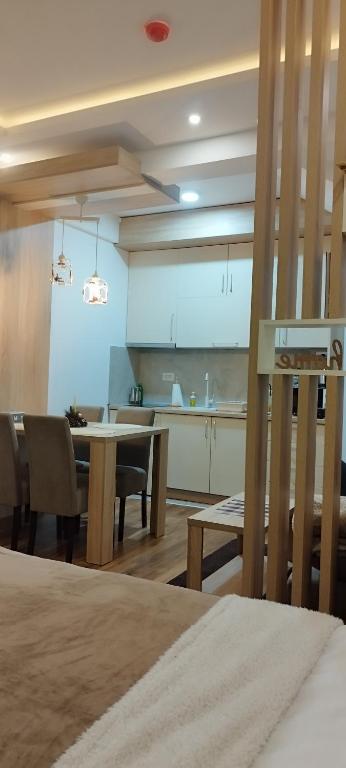 Kuchyň nebo kuchyňský kout v ubytování President Kop Apartman 106