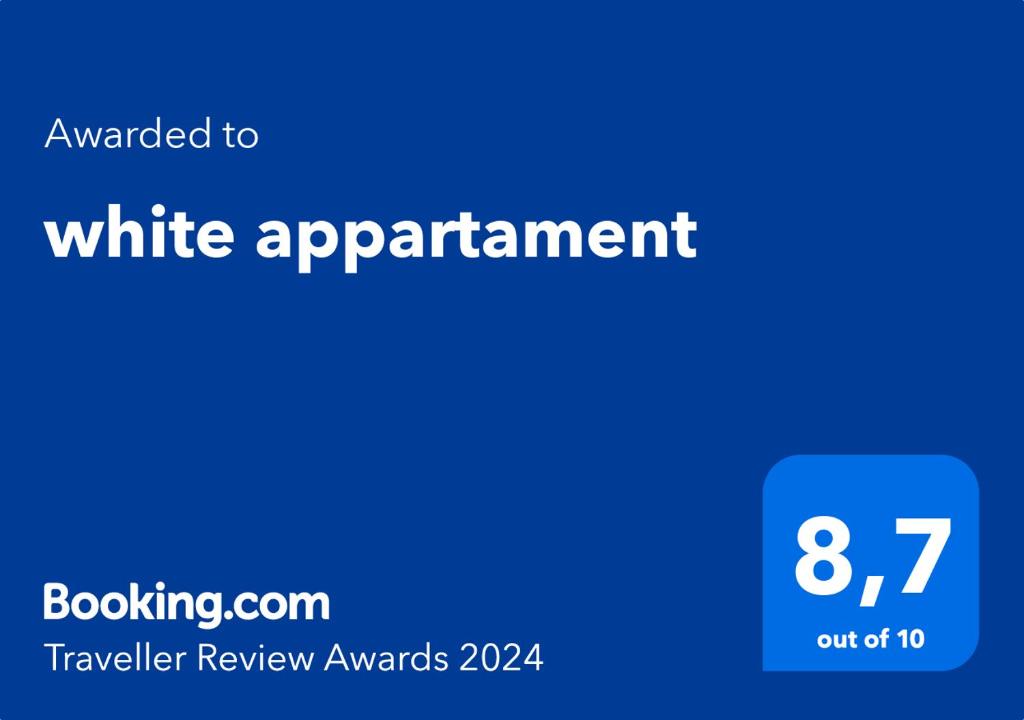 Certifikát, hodnocení, plakát nebo jiný dokument vystavený v ubytování white appartament