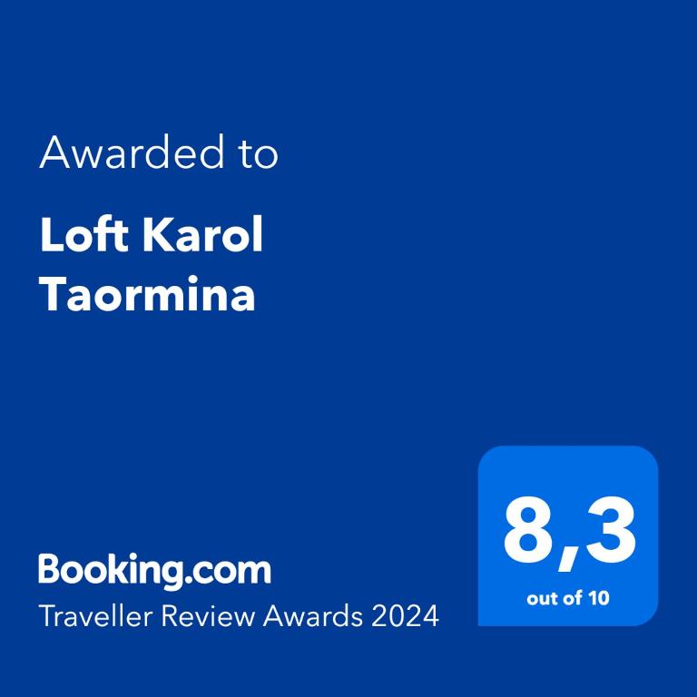 Certifikát, hodnocení, plakát nebo jiný dokument vystavený v ubytování Loft Karol Taormina
