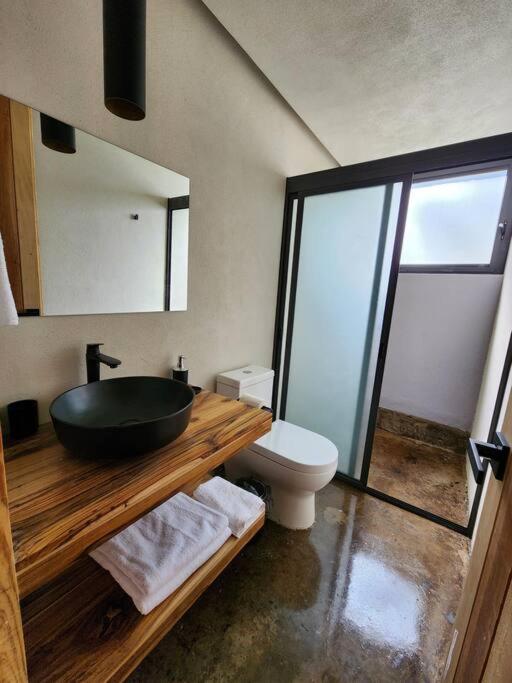 Koupelna v ubytování Le Petite Chalet Mazamitla