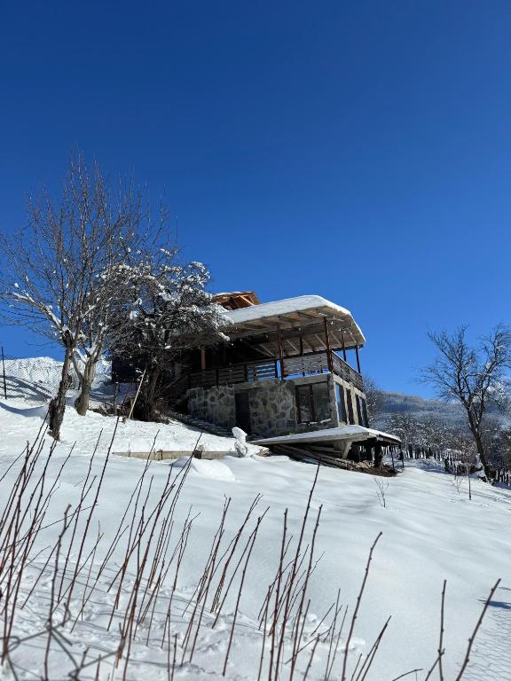 Villa Dabderr Mestia v zimě