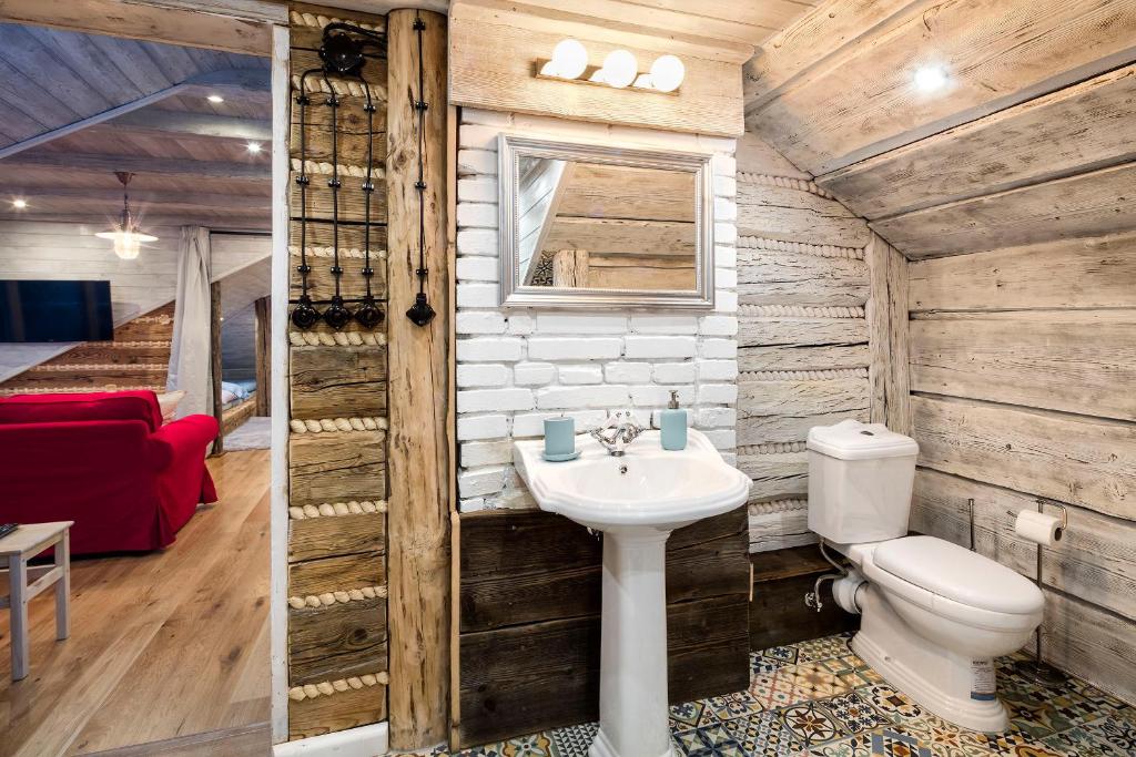 Koupelna v ubytování Apartmán Nebe