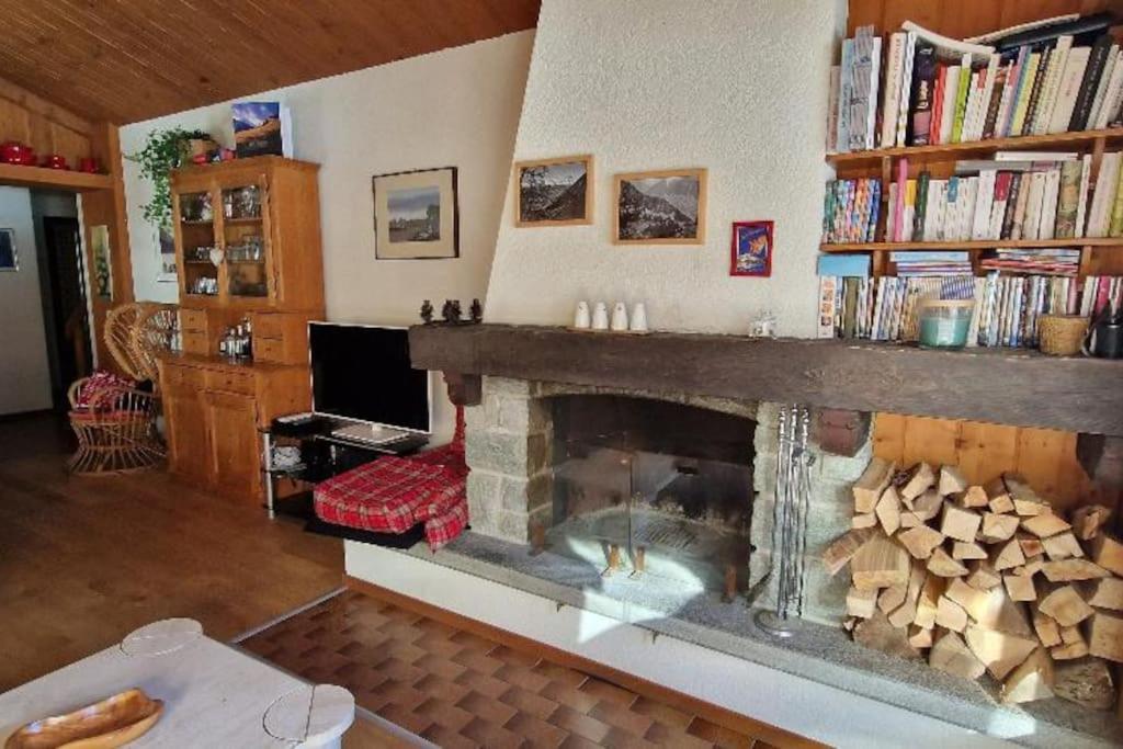 Knihovna v apartmánu