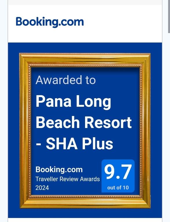 Certifikát, hodnocení, plakát nebo jiný dokument vystavený v ubytování Pana Long Beach Resort - SHA Plus