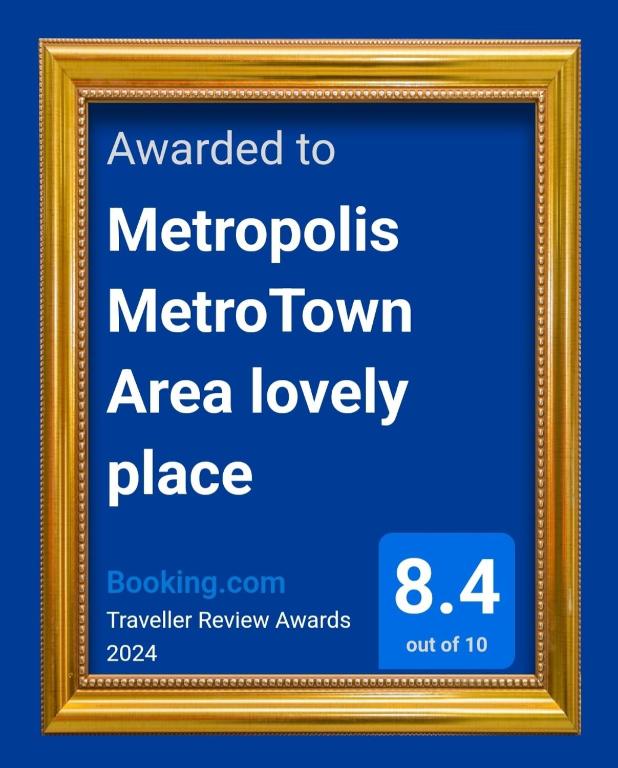 Certifikát, hodnocení, plakát nebo jiný dokument vystavený v ubytování Metropolis MetroTown Area lovely place 2 or 1 bedrooms suite