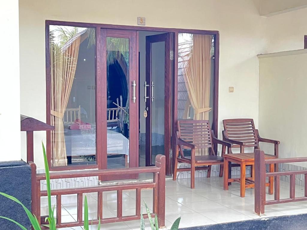 Balkón nebo terasa v ubytování Bias Bungalows