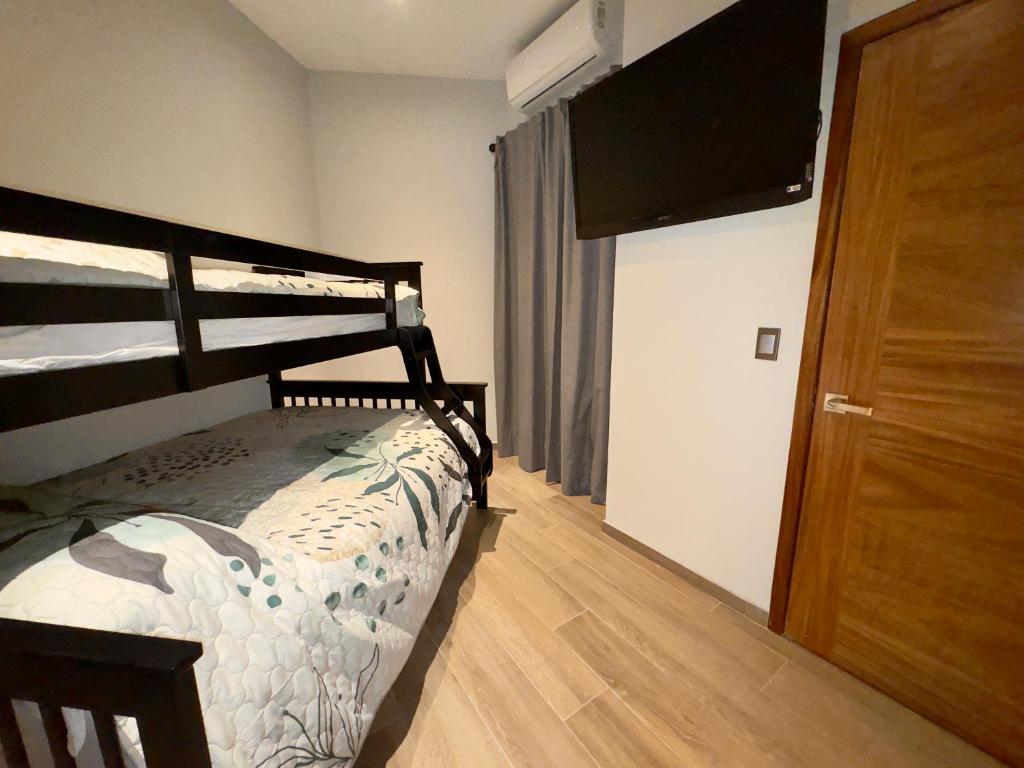 Postel nebo postele na pokoji v ubytování Casa Mia Suite San Juan de los Lagos