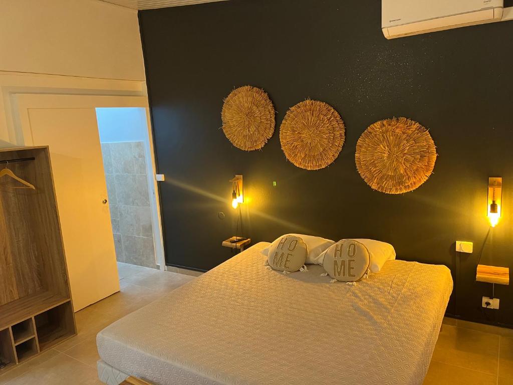 Postel nebo postele na pokoji v ubytování Appartement 2 chambres Sainte-Luce