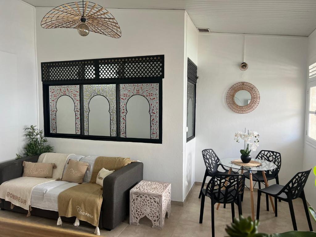 Posezení v ubytování Appartement 2 chambres Sainte-Luce