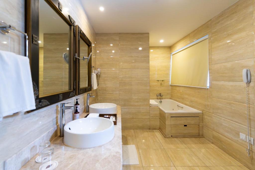 Koupelna v ubytování Hotel Shambala