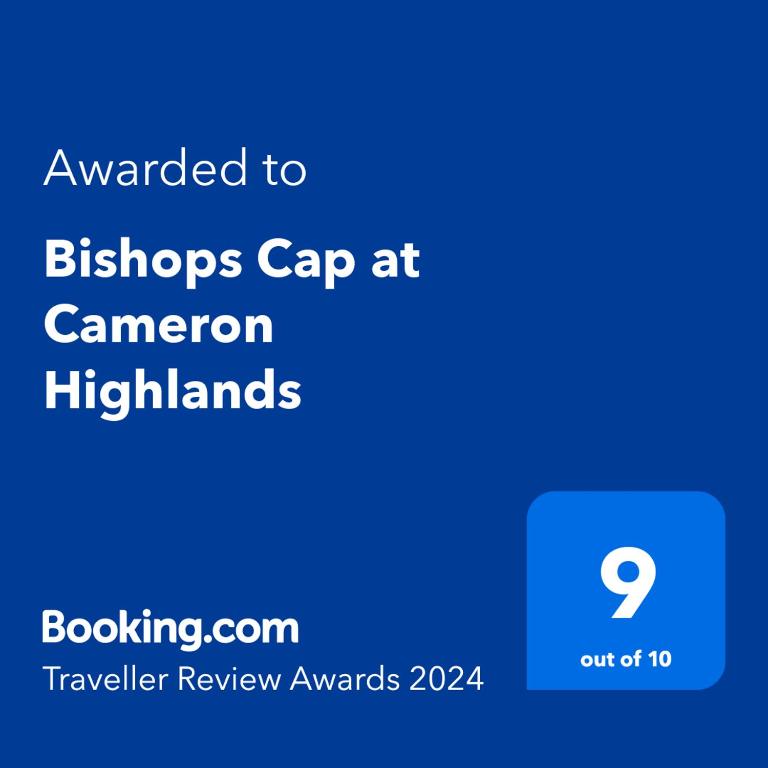 Certifikát, hodnocení, plakát nebo jiný dokument vystavený v ubytování Bishops Cap at Cameron Highlands