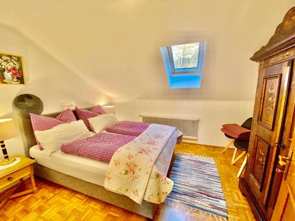 Postel nebo postele na pokoji v ubytování Bei Annelie