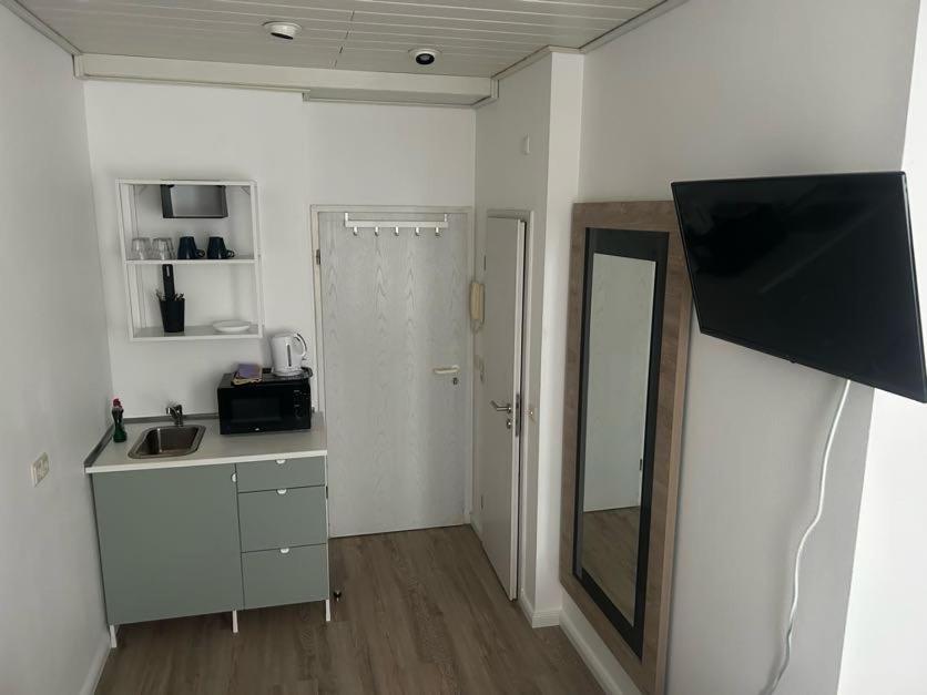 Kuchnia lub aneks kuchenny w obiekcie Pension Sonnenschein