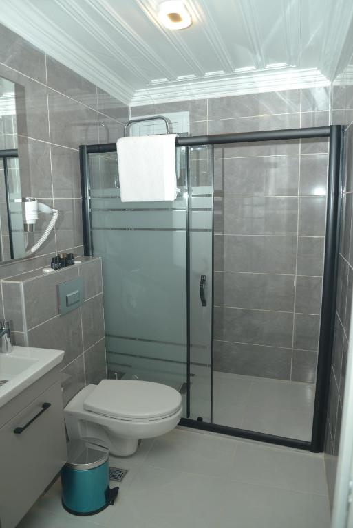Koupelna v ubytování CK SULTANAHMET HOTEL
