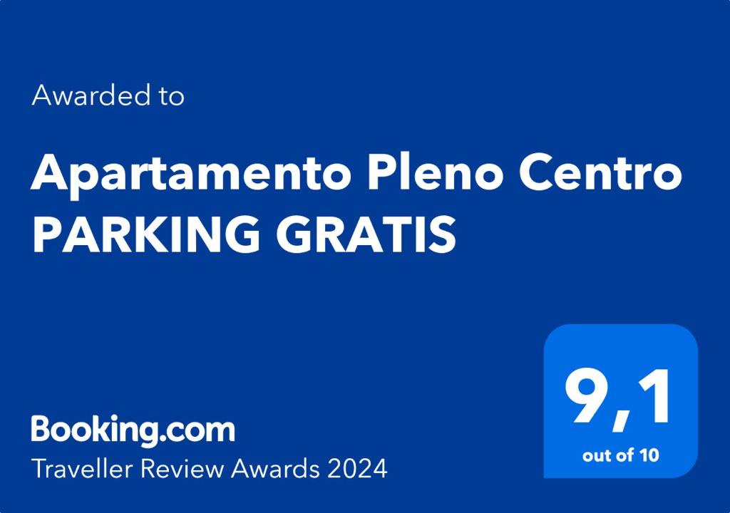 Certyfikat, podpis lub inny dokument wystawiony w obiekcie Apartamento Pleno Centro PARKING GRATIS