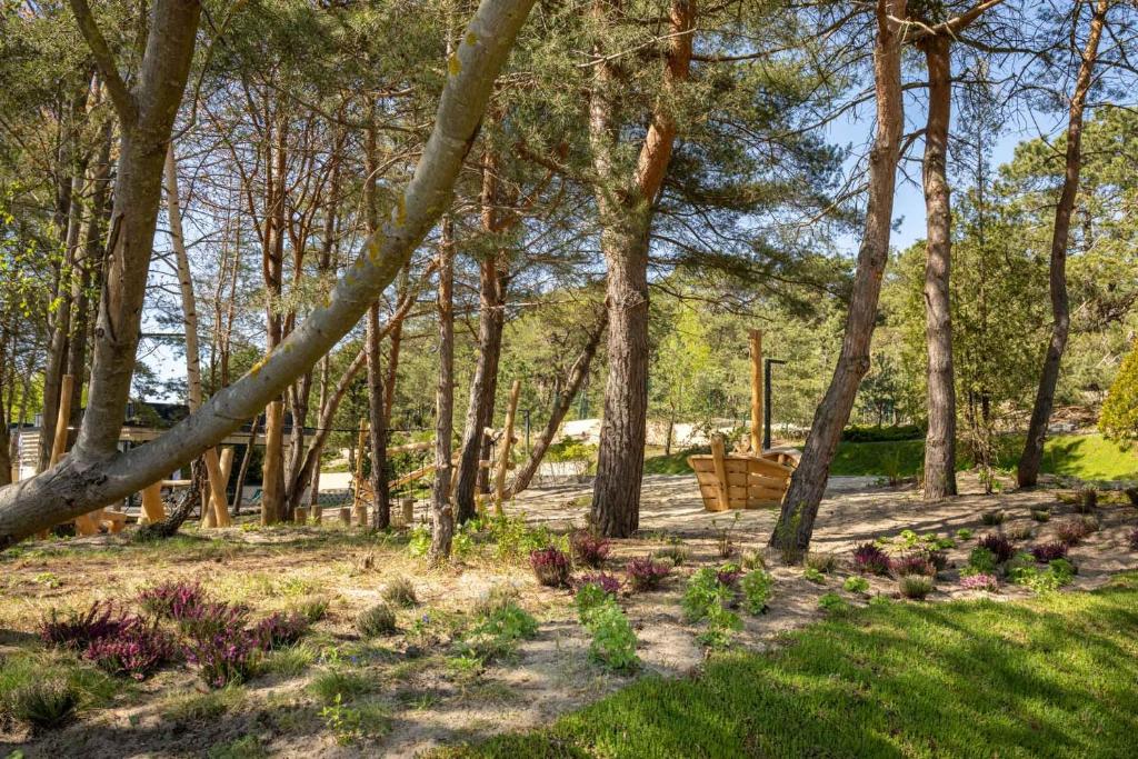 Zahrada ubytování Apartamenty na Półwyspie Wydma&Las