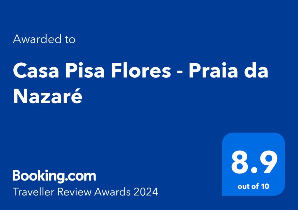 Сертификат, награда, вывеска или другой документ, выставленный в Casa Pisa Flores - Praia da Nazaré