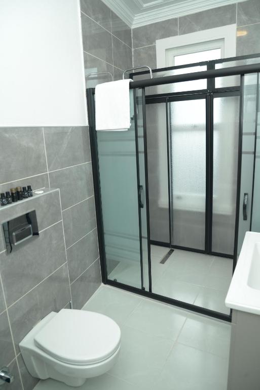 Koupelna v ubytování CK SULTANAHMET HOTEL