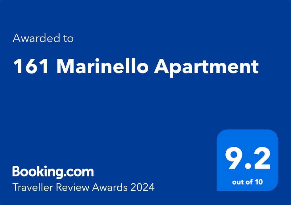 Certifikát, hodnocení, plakát nebo jiný dokument vystavený v ubytování 161 Marinello Apartment