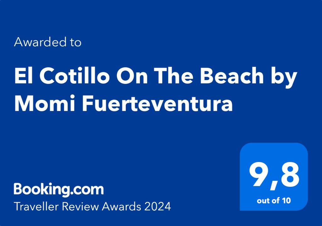 a blue sign with the text el ciolillo on the beach by mount f at El Cotillo On The Beach by Momi Fuerteventura in Cotillo