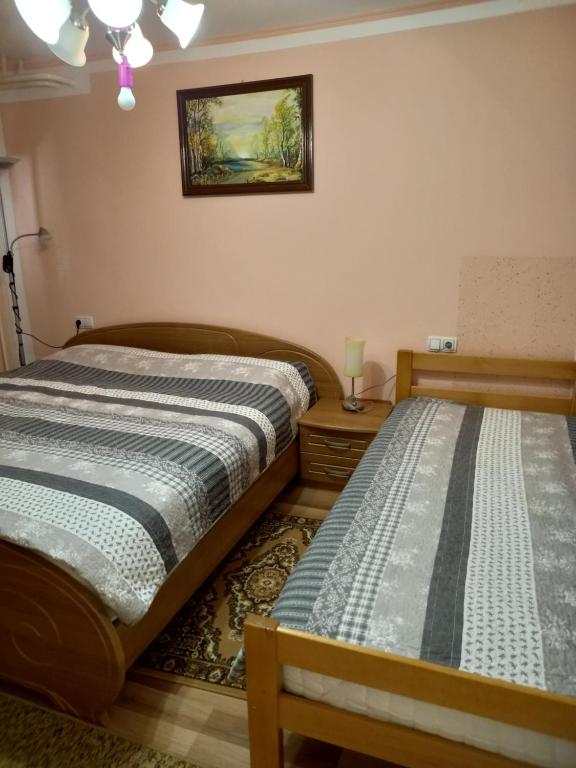 Postel nebo postele na pokoji v ubytování Apartment Jorsi with Mountain View