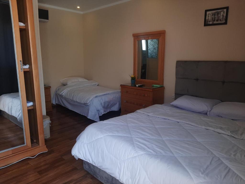 Postel nebo postele na pokoji v ubytování Tamara Pyramids Inn