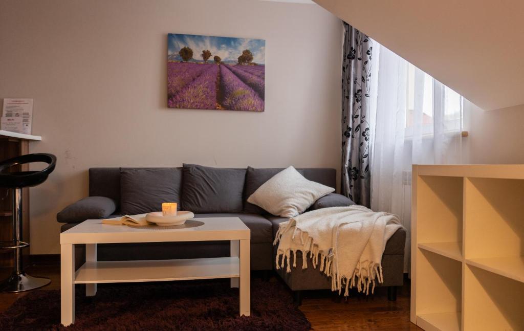 Postel nebo postele na pokoji v ubytování Apartamenty Przemyśl