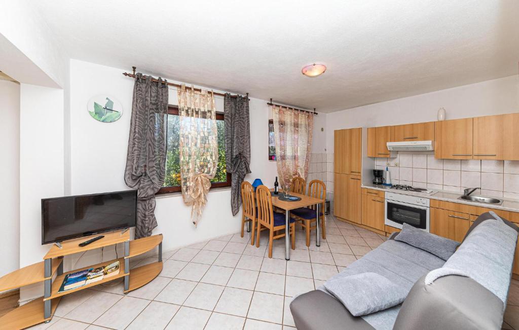 Kuchyň nebo kuchyňský kout v ubytování One-Bedroom Apartment In Kastel Kambelovac