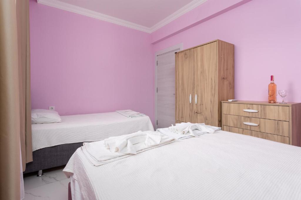 Postel nebo postele na pokoji v ubytování Villa Sasha 1