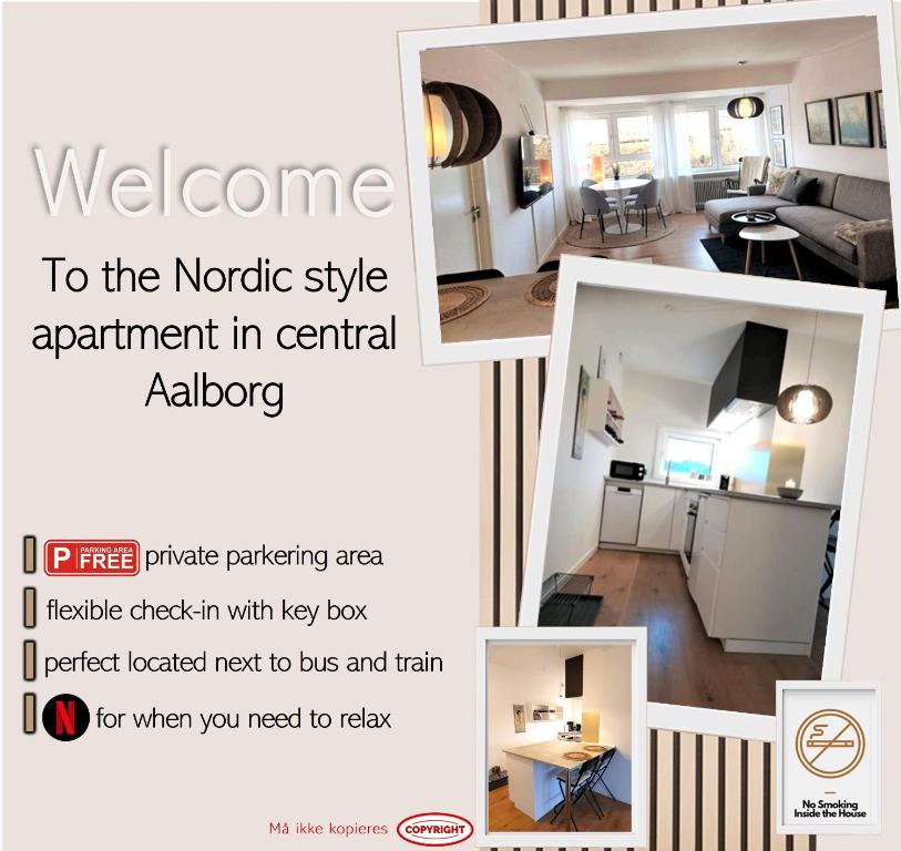 Fotografie z fotogalerie ubytování Nordic style apartment in central Aalborg v destinaci Aalborg