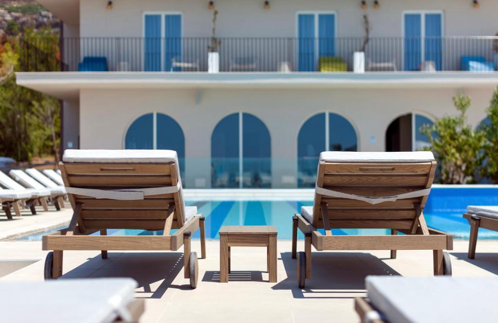 Bazén v ubytování Bluesun Hotel Jadran nebo v jeho okolí