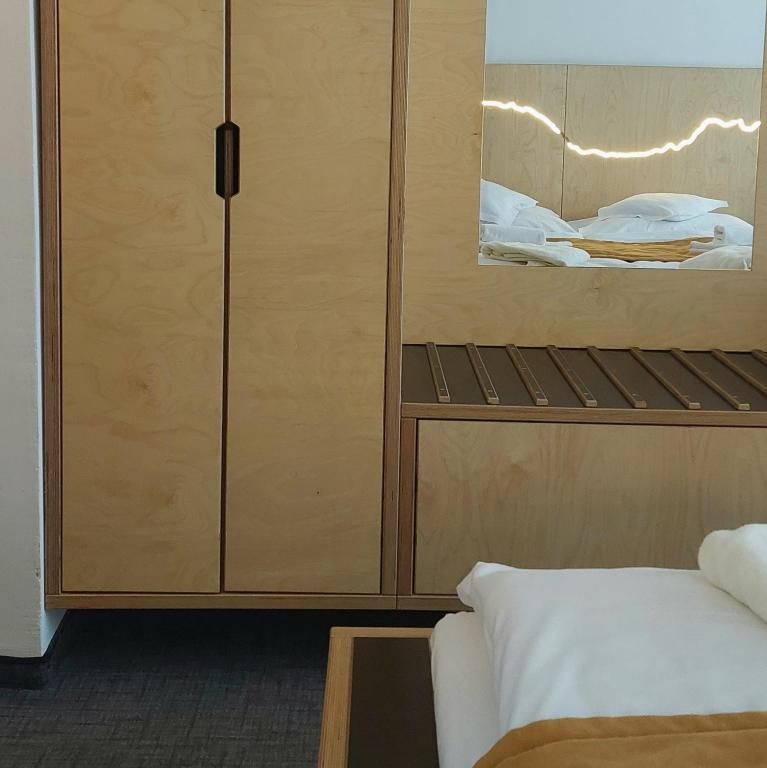 Postel nebo postele na pokoji v ubytování Hotel Diery