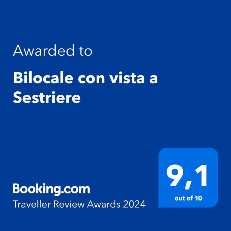 Certyfikat, podpis lub inny dokument wystawiony w obiekcie Bilocale con vista a Sestriere