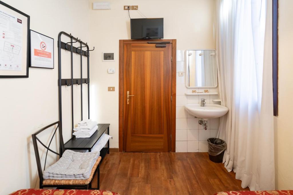 Koupelna v ubytování Hotel Tivoli