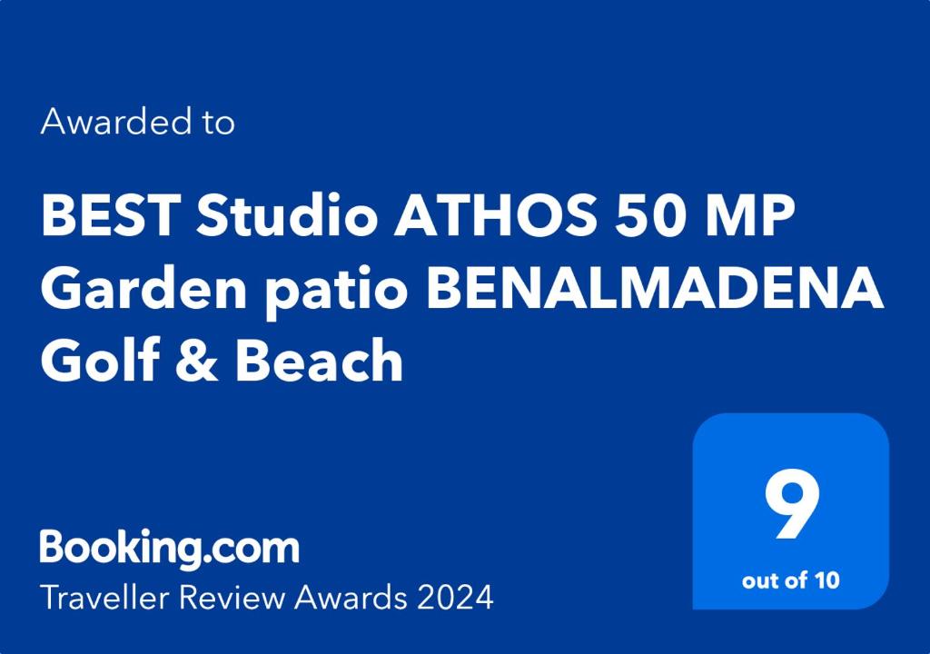 Certifikát, hodnocení, plakát nebo jiný dokument vystavený v ubytování DELUXE Studio ATHOS 50 MP Garden patio BENALMADENA Golf & Beach