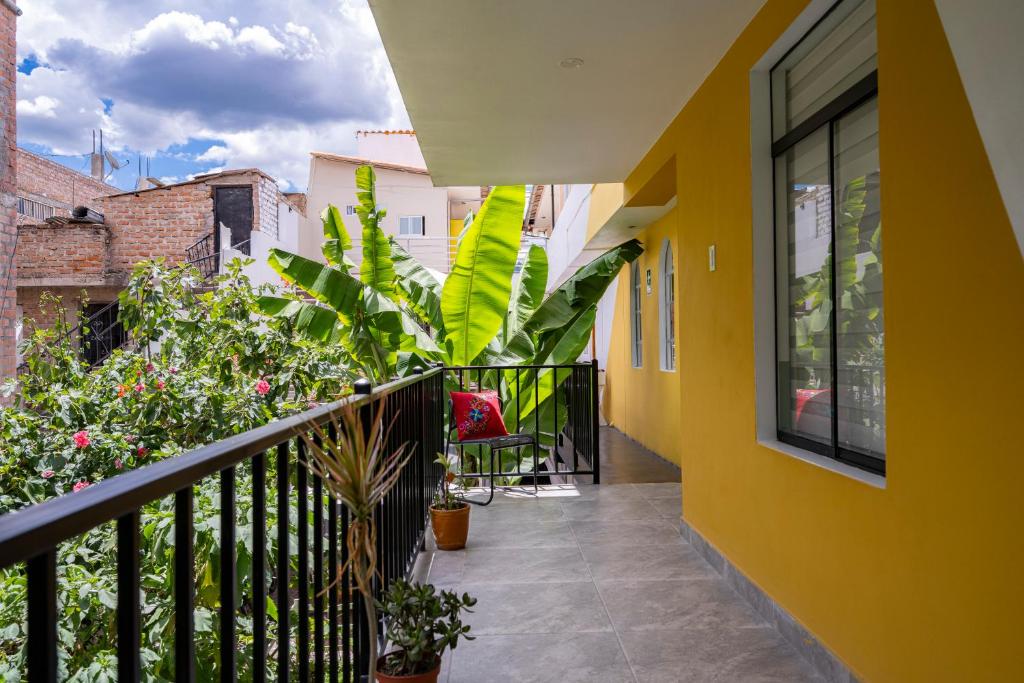 Balkón nebo terasa v ubytování Casa Samaykuy