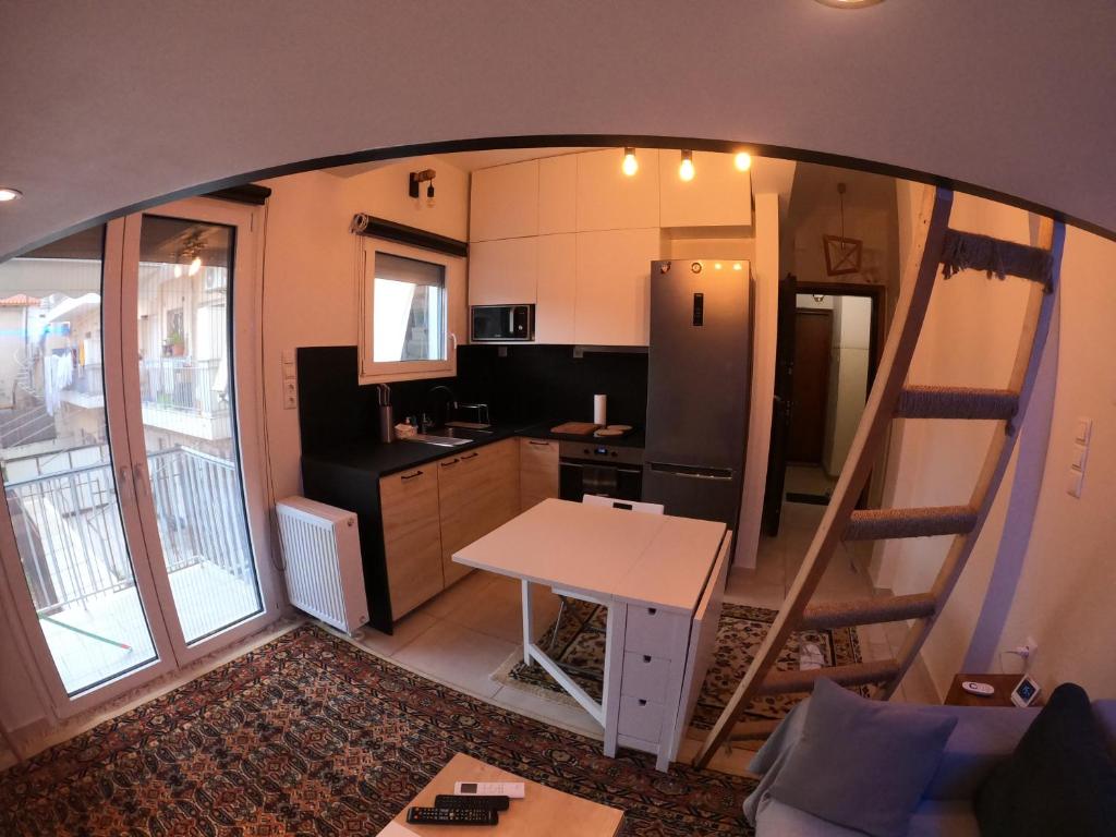 Kuchyň nebo kuchyňský kout v ubytování Luxury Little Loft Heaven
