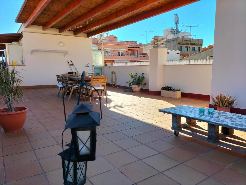 A balcony or terrace at Mediterranean City