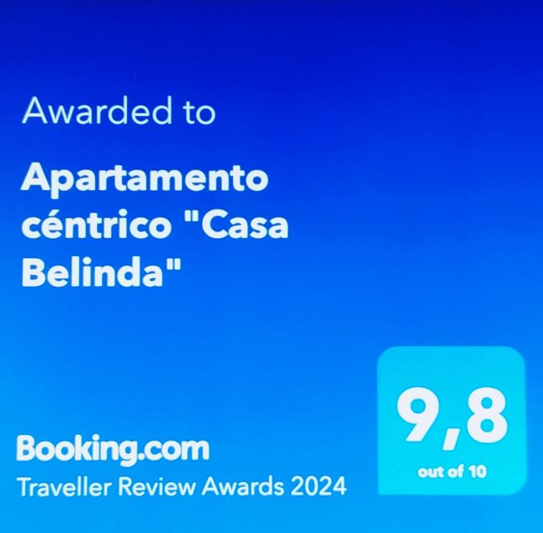 Certificat, premi, rètol o un altre document de Apartamento céntrico "Casa Belinda"