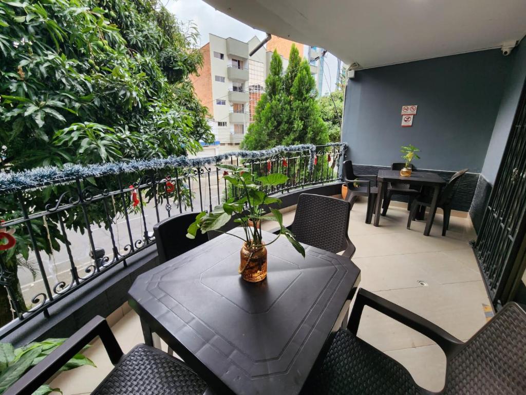 Balkón nebo terasa v ubytování Hotel Laureles Home